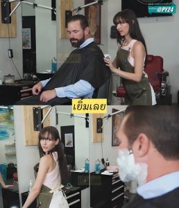 หนังโป๊ฝรั่ง Petite Hairdresser Serena Hill Barely Fits Customer's